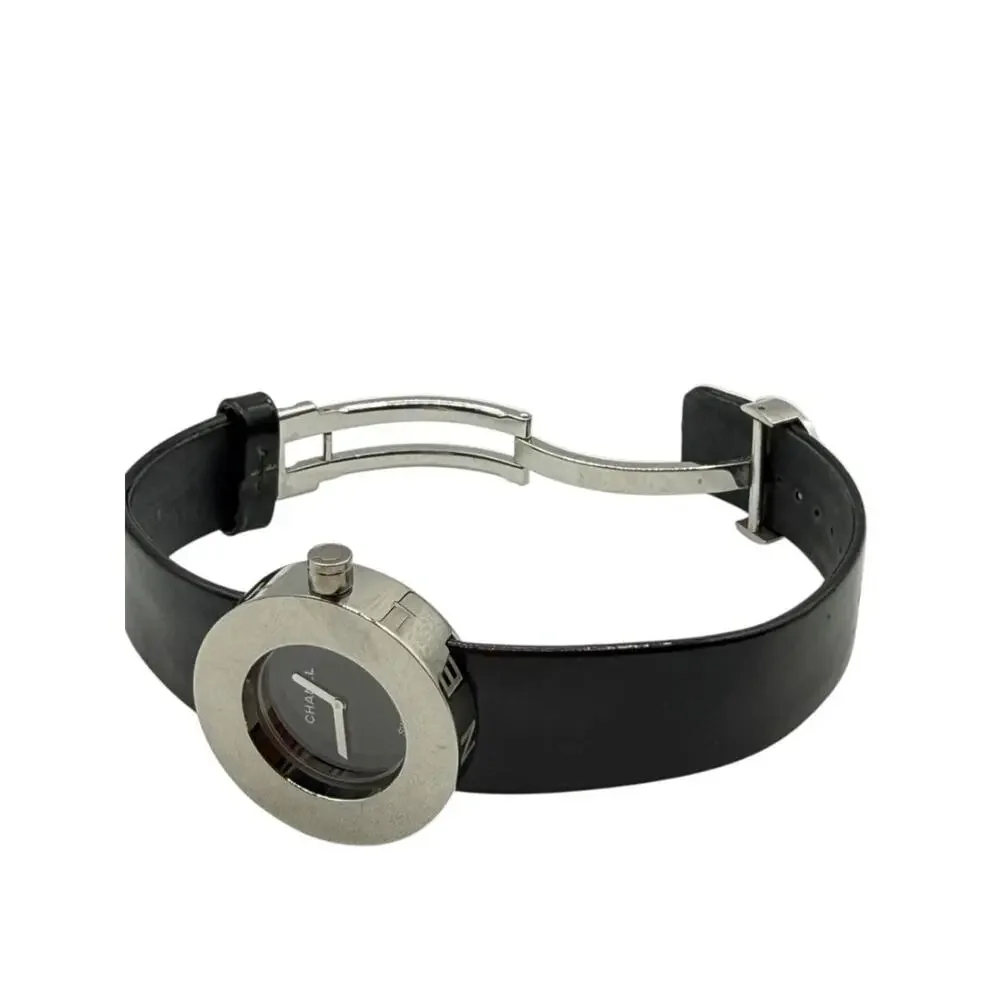 Chanel La Ronde Black Patent Leather Watch H0579 – Stainless Steel – 29mm